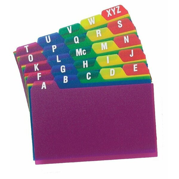 Esselte Oxford 3 in. X 5 in. A To Z Poly Index Card Guides 73153